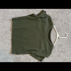 Green Crop Top